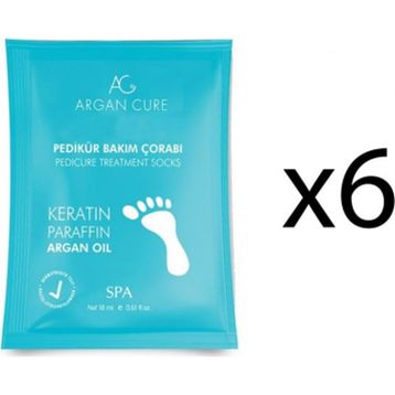 Argan Cure 6 Çift Kremli Pedikür Bakım Çorabı