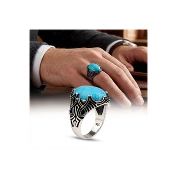 Argento Silver 925 Ayar Firuze Taşlı Gümüş Yüzük