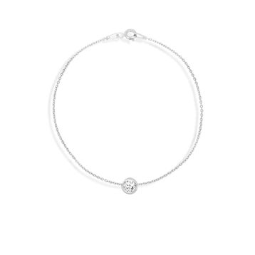 Argentum Concept B038501 Zirkon Tek Taşlı Gümüş Bileklik