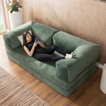 Argimo Godila Yeşil Çift Kişilik Çok Amaçlı Sofa Yatak Koltuk