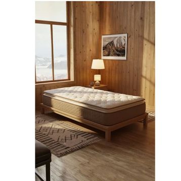 Argimo Mocha 90x190 30 cm Tek Kişilik Pedli Paket Yaylı Yatak