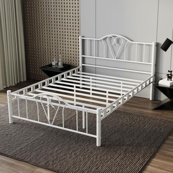 Argimo Orkide Çift Kişilik Ferforje Metal Karyola
