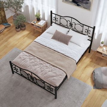 Argimo Pero 100x200 Siyah Tek Kişilik Ferforje Metal Karyola
