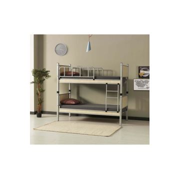 Argimo Yurt Genç Çocuk Odası 90x200 cm Metal Gri Ranza ve Karyola