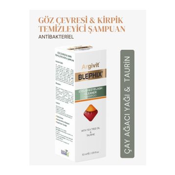 Argivit Blephix Göz Çevresi ve Makyaj 50 ml Temizleme Şampuanı