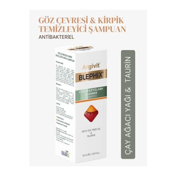 Argivit Blephix Göz Çevresi ve Makyaj 50 ml Temizleme Şampuanı
