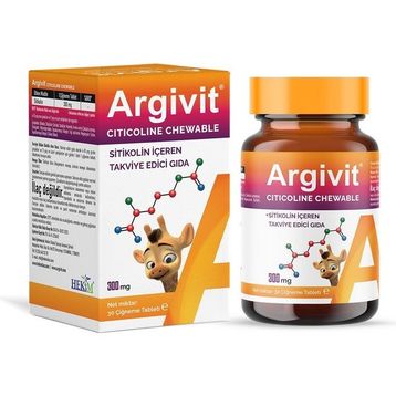 Argivit Citicoline Chewable 30 Çiğnenebilir Tablet