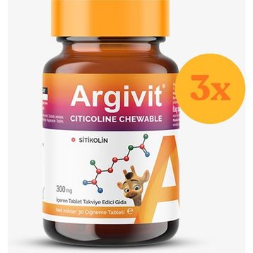 Argivit Citicoline Chewable 3x30 Çiğnenebilir Tablet