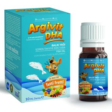 Argivit DHA İçeren 10 ml Damla Balık Yağı