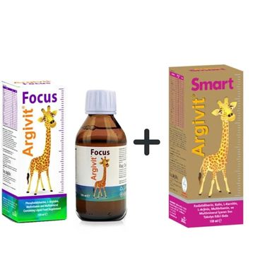 Argivit Focus 150 ml Şurup + Argivit Smart 150 ml Şurup