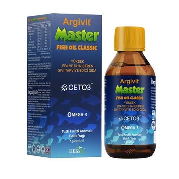 Argivit Master Fish Oil Classic Tutti Frutti Aromalı 150 ml Şurup