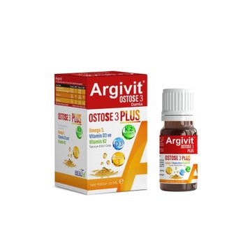 Argivit Ostose 3 Plus Omega-3 Vitamin D3-K2 10 ml Damla