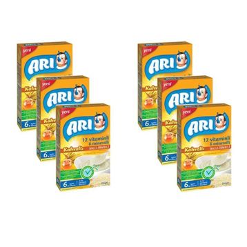 Arı 4+ Ay 6x250 gr Ballı İrmikli Pirinç Unu Kaşık Maması