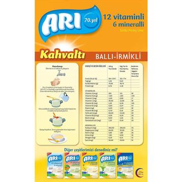 Arı 6+ Ay 6x250 gr Ballı İrmikli Kaşık Maması