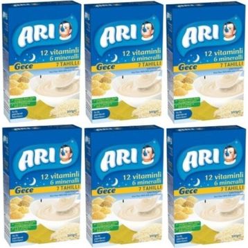 Arı 7 Tahıllı 12 Vitamin 6 Mineralli 6x200 gr Gece Maması