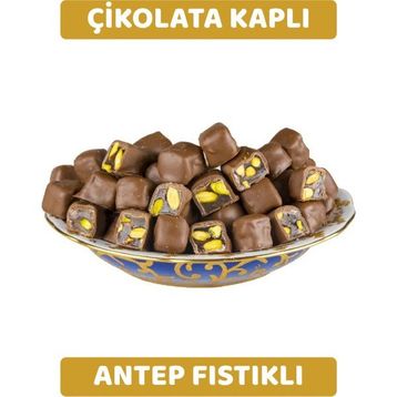 Arı Lokumları 250 gr Çikolata Kaplı Duble Antep Fıstıklı Lokum