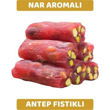 Arı Lokumları 500 gr Antep Fıstıklı Narlı Parmak (Fitil) Lokum