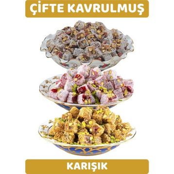 Arı Lokumları 500 gr Çifte Kavrulmuş Antep Fıstıklı Karışık Lokum