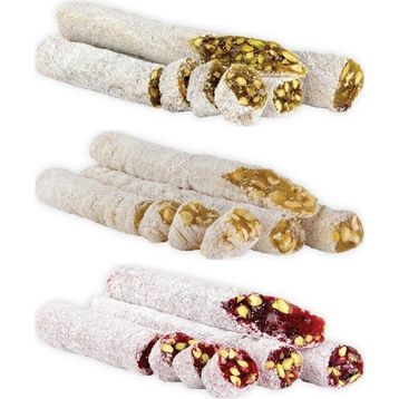 Arı Lokumları 500 gr Karışık Kuruyemişli Rulo Lokum