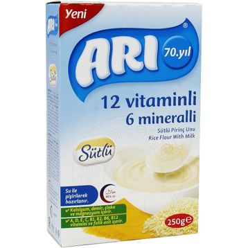 Arı Mama 250 gr 12 Vitaminli 6 Mineralli Sütlü Pirinçli Mama