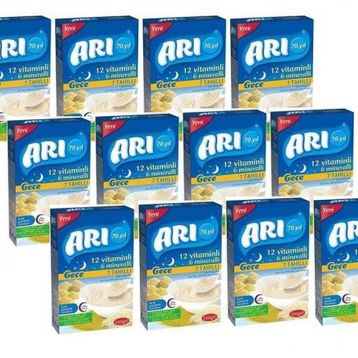Arı Mama 7 Tahıllı Sütlü Pirinç Unu 12x250 gr Mama