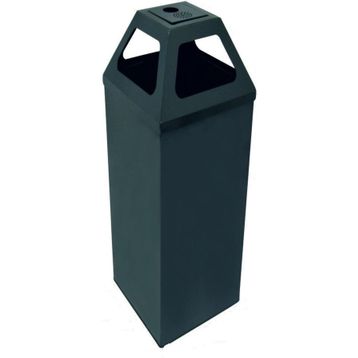 Arı Metal 1378 54 lt Piramit Kapaklı Küllüklü Füme Çöp Kovası