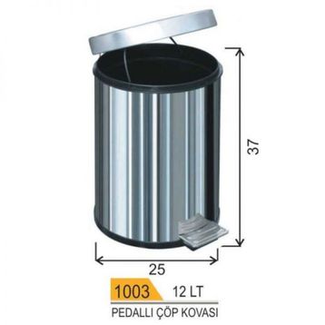Arı Metal A1003 Pedallı Çöp Kovası