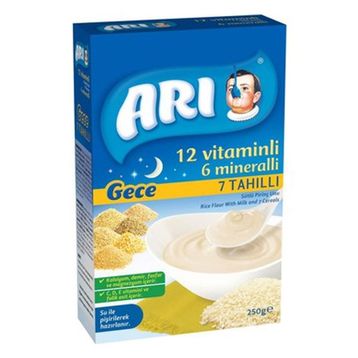 Arı Sütlü 7 Tahıllı 12x250 gr Pirinç Unu Mama