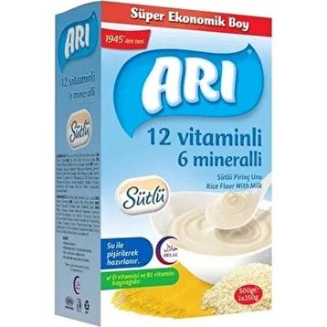 Arı Sütlü Pirinç Unu 500 gr Bebek Maması