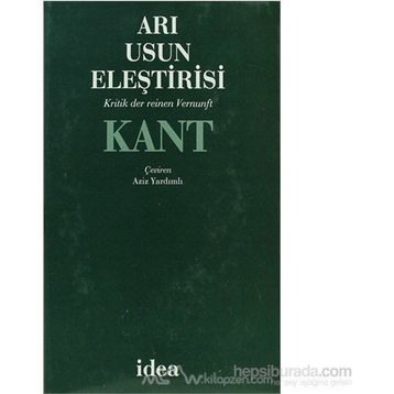 ARI USUN ELEŞTİRİSİ (CILTLI) - IMMANUEL KANT