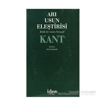 ARI USUN ELEŞTİRİSİ (CILTLI) - IMMANUEL KANT