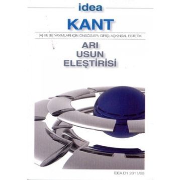Arı Usun Eleştirisi - Immanuel Kant