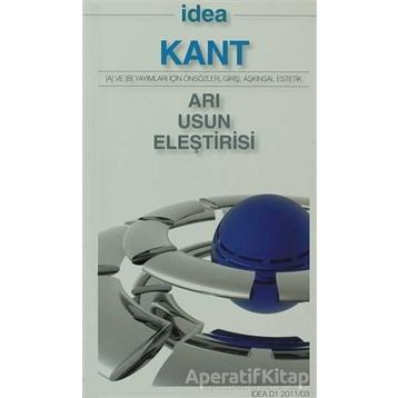 Arı Usun Eleştirisi -Immanuel Kant