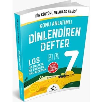 Arı Yayıncılık 7. Sınıf Din Kültürü Ve Ahlak Bilgisi Dinlendiren Defter - İzzet Eker