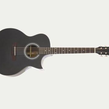 Aria 201CEBK Cutaway Elektro Akustik Gitar