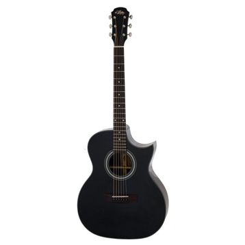 Aria 201CEBK Cutaway Elektro Akustik Gitar