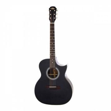 Aria 201CEBK Cutaway Elektro Akustik Gitar