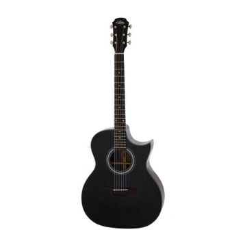 Aria 201CEBK Cutaway Elektro Akustik Gitar