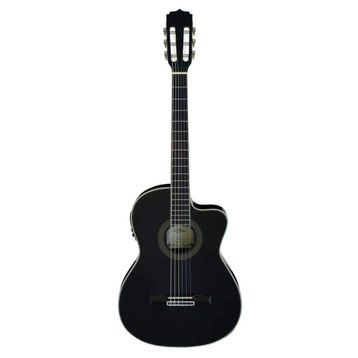 Aria AK30CETNBK Cutaway Elektro Klasik Gitar