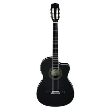 Aria AK30CETNBK Cutaway Elektro Klasik Gitar