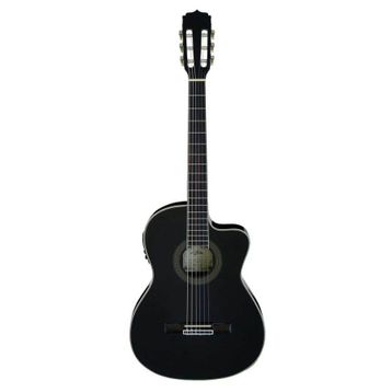 Aria AK30CETNBK Cutaway Elektro Klasik Gitar