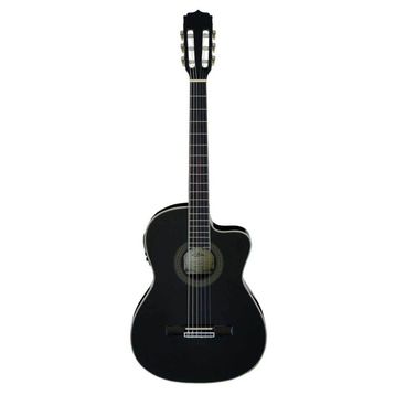 Aria AK30CETNBK Cutaway Elektro Klasik Gitar