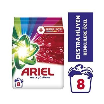 Ariel 1,2 kg 8 Yıkama Oxi Renkli Toz Çamaşır Deterjanı