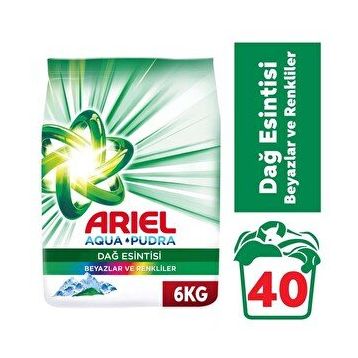 Ariel Dağ Esintisi Beyazlar ve Renkliler 6 kg Çamaşır Deterjanı