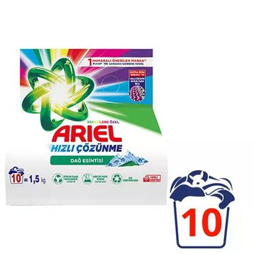 Ariel Dağ Esintisi Renkliler 1.5 kg Toz Deterjan