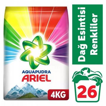 Ariel Dağ Esintisi Renkliler 4 kg Toz Çamaşır Deterjanı