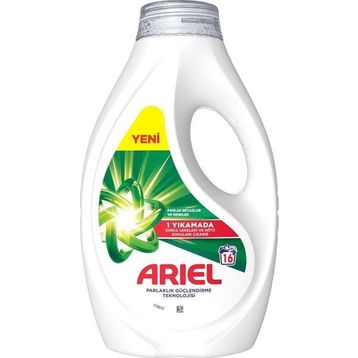 Ariel Parlak Beyazlar ve Renkler 16 Yıkama Sıvı Deterjan