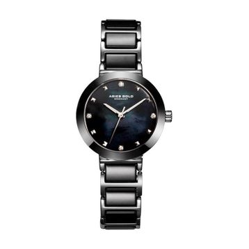 Aries Gold L-5006Z-S-BKMP Kadın Kol Saati