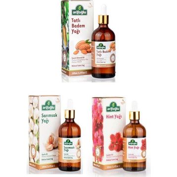 Arifoğlu 100 ml Badem Yağı + Hint Yağı + Sarımsak Yağı