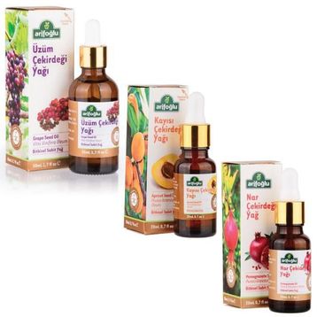 Arifoğlu 20 ml Kayısı+20 ml Nar Çekirdeği+50 ml Üzüm Çekirdeği Yağı